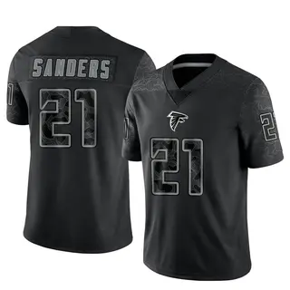 Nike Men's Deion Sanders Atlanta Falcons Retired Game Jersey - Black