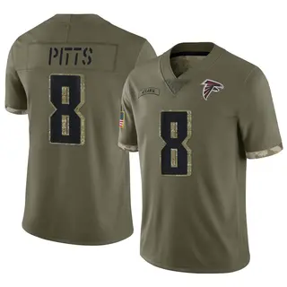 Men's Atlanta Falcons Kyle Pitts Nike Black RFLCTV Limited Jersey